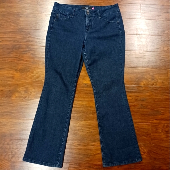 Torrid Slim Fix Bootcut dark wash blue jeans